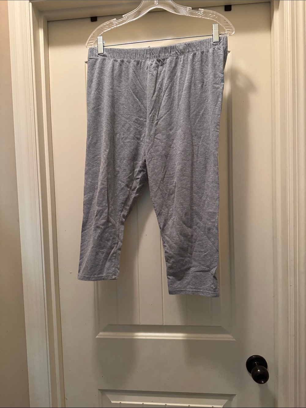 Women’s Capri Lightweight Gray Lounge Pants - Comfortable Everyday Wear